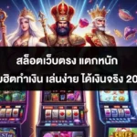 สล็อตเว็บตรง แตกหนัก เกมฮิตทำเงิน เล่นง่าย ได้เงินจริง 2025