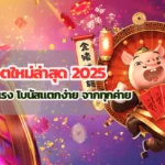 สล็อตใหม่ล่าสุด 2025 รวมเกมมาแรง โบนัสแตกง่าย จากทุกค่าย